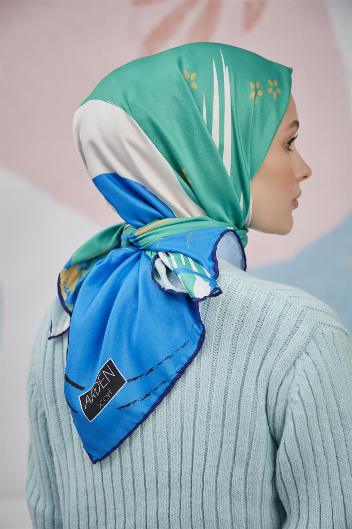 Twill Eşarp Canvas Desen Benetton