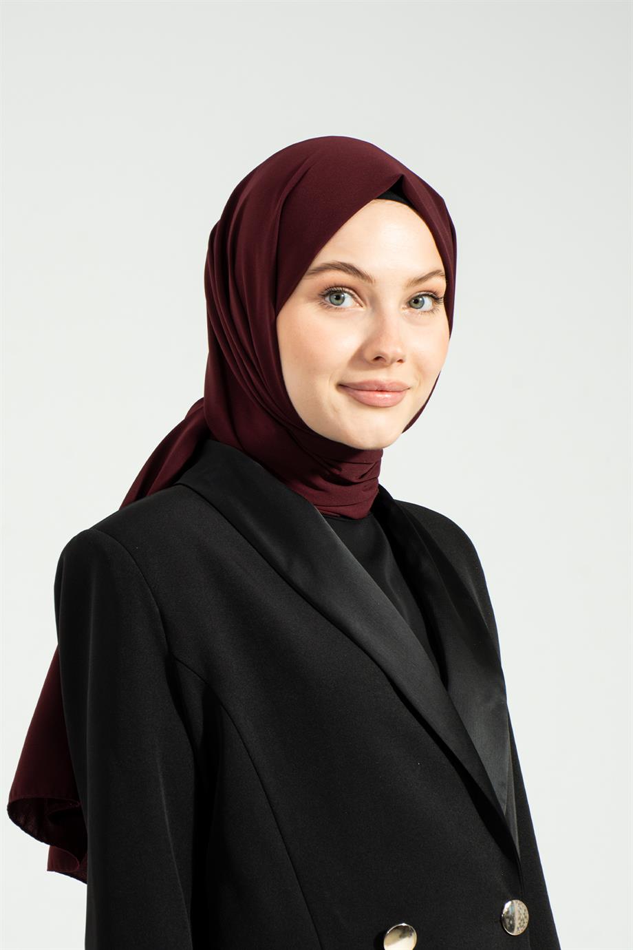 Medine İpeği Şal Bordo