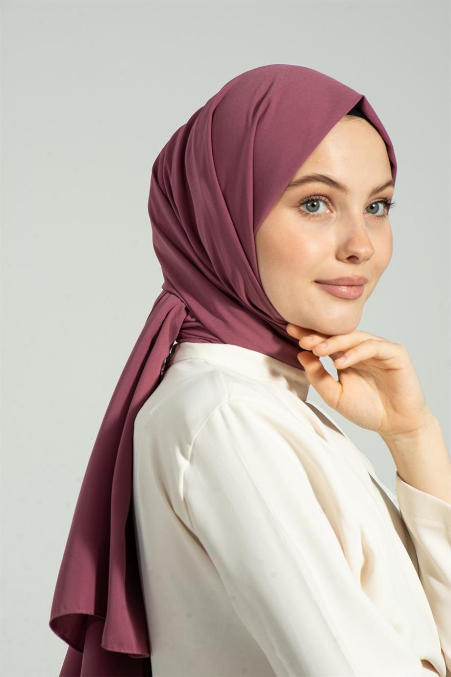 Medine İpeği Şal Şeker Pembesi