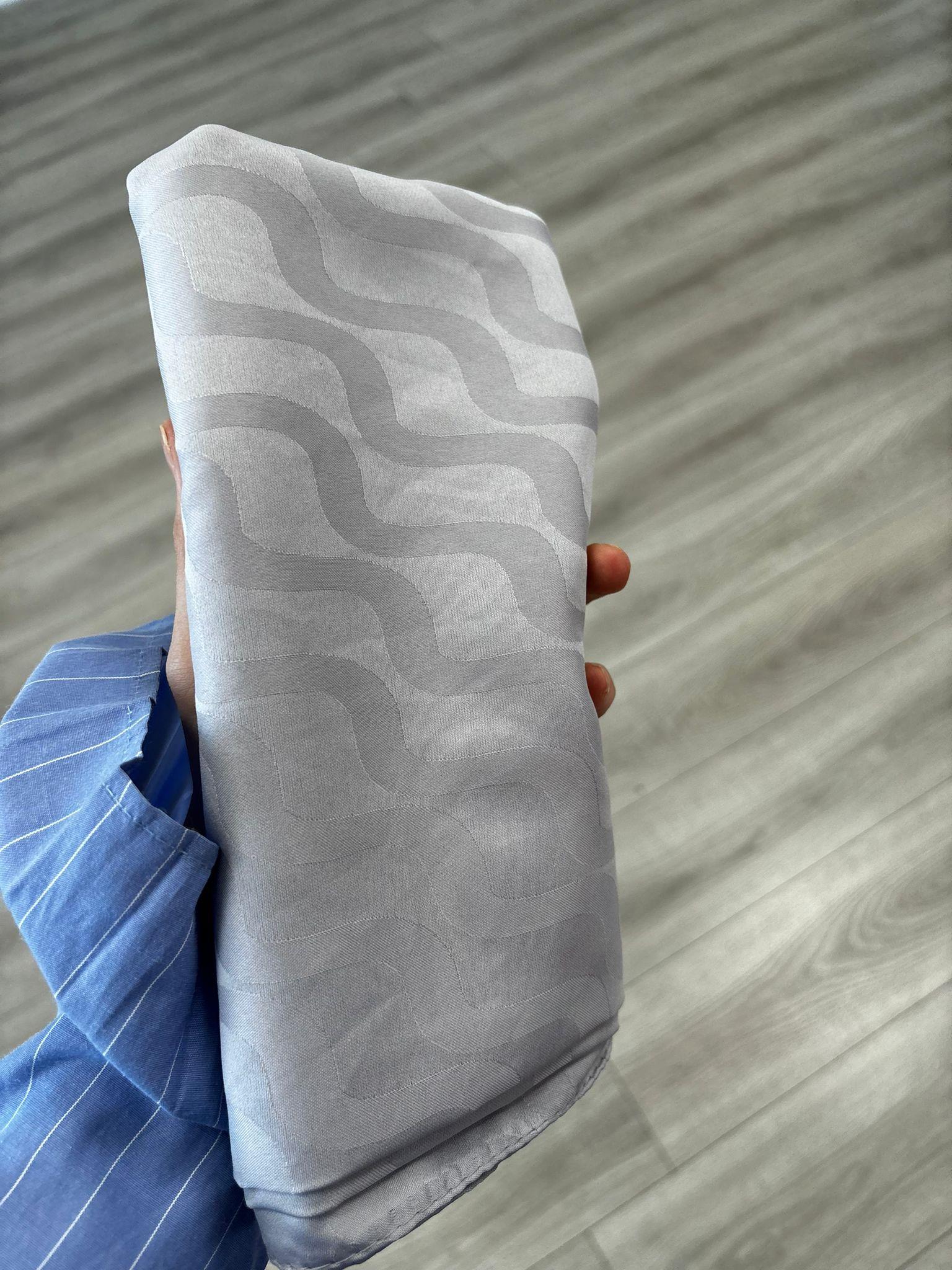 Su Yolu Desen Jakar Şal Gri