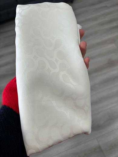 Bloom Desen Jakar Şal Ekru