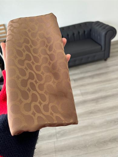 Bloom Desen Jakar Şal Vizon