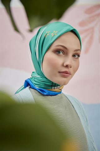 Twill Eşarp Canvas Desen Benetton