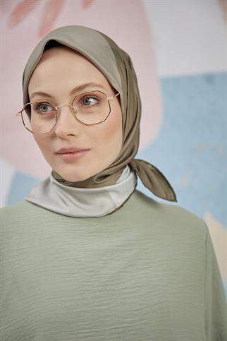 Twill Eşarp 4 Renkli Desen Haki