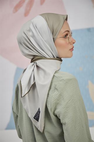 Twill Eşarp 4 Renkli Desen Haki