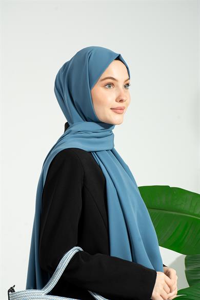 Medine İpeği Şal Bebe Mavisi