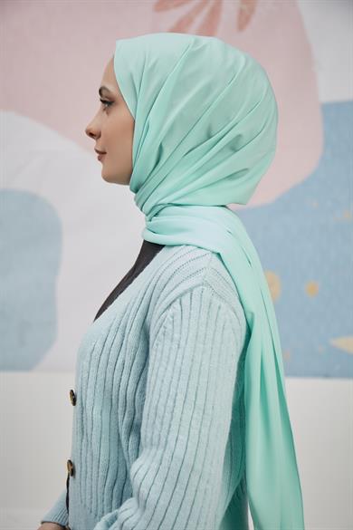 Medine İpeği Şal Su Yeşili