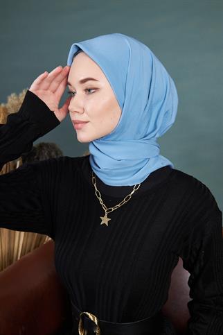 Pamuk Cazz Eşarp Bebe Mavisi