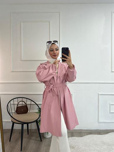 Trençkot Pembe