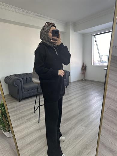 Triko Tunik Takım Siyah