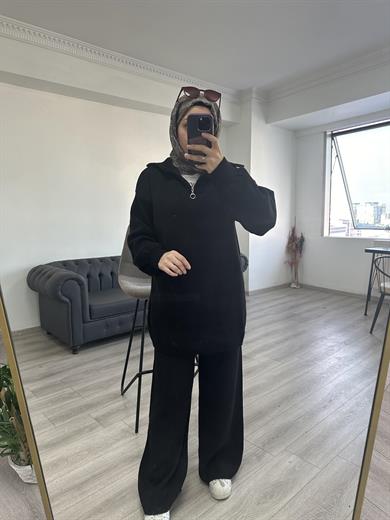 Triko Tunik Takım Siyah