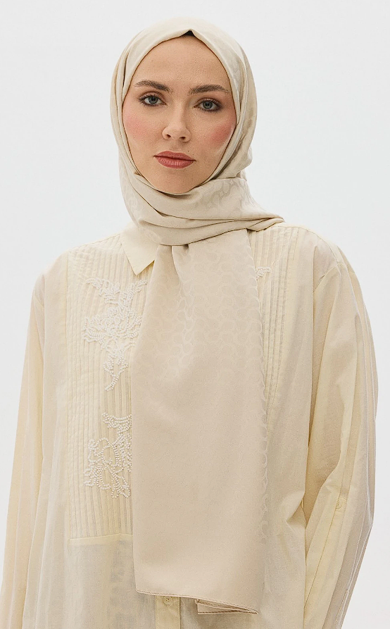 Bloom Desen Jakar Şal Kum Beji