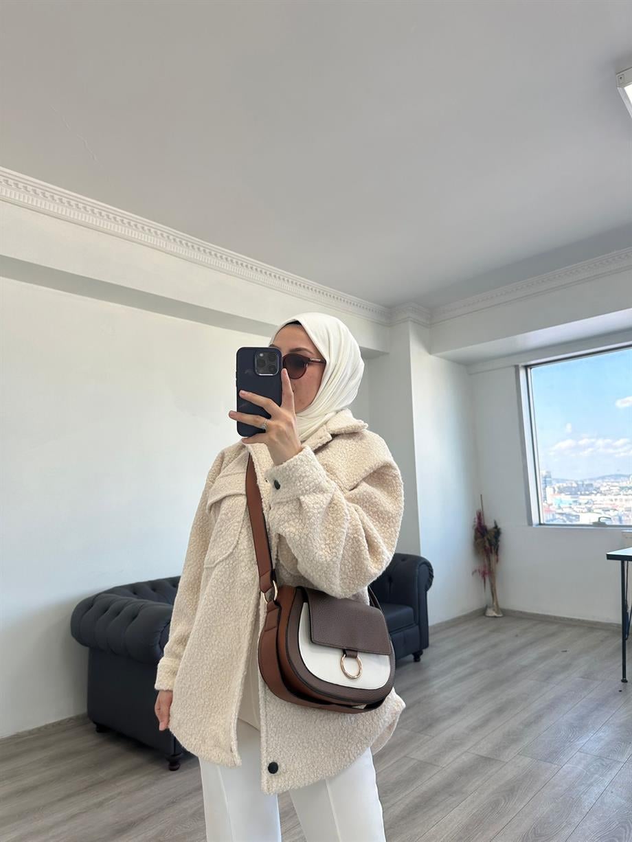 Buklet Ceket Bej