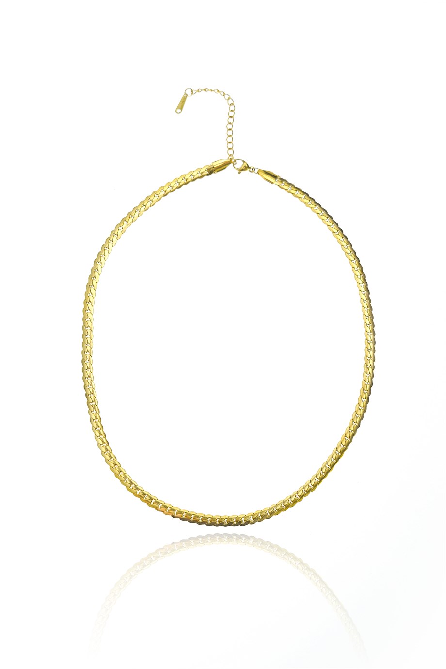 Altın Sarısı Renkli Herringbone Kolye