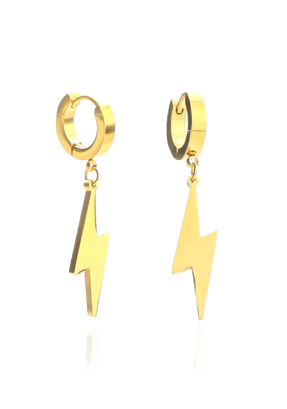 Altın Sarısı Renkli Lightning Küpe 