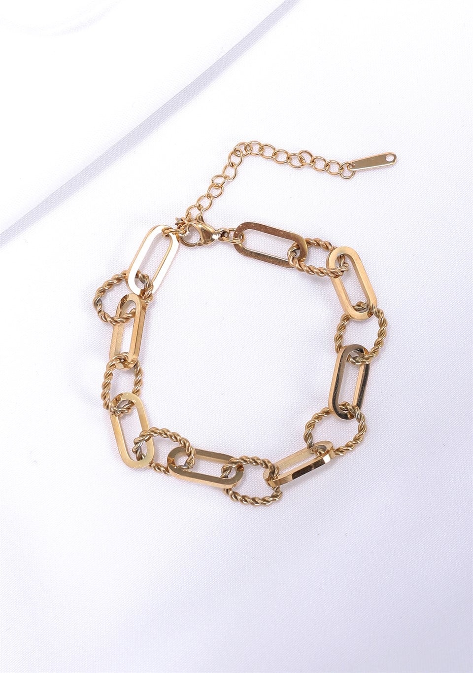 Altın Sarısı Renkli Ring Çelik Bileklik