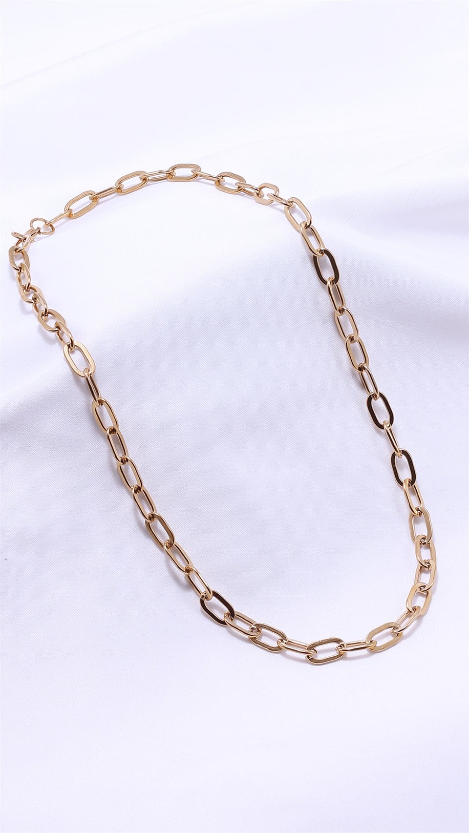 Altın Sarısı Renkli Siemis Çelik Kolye