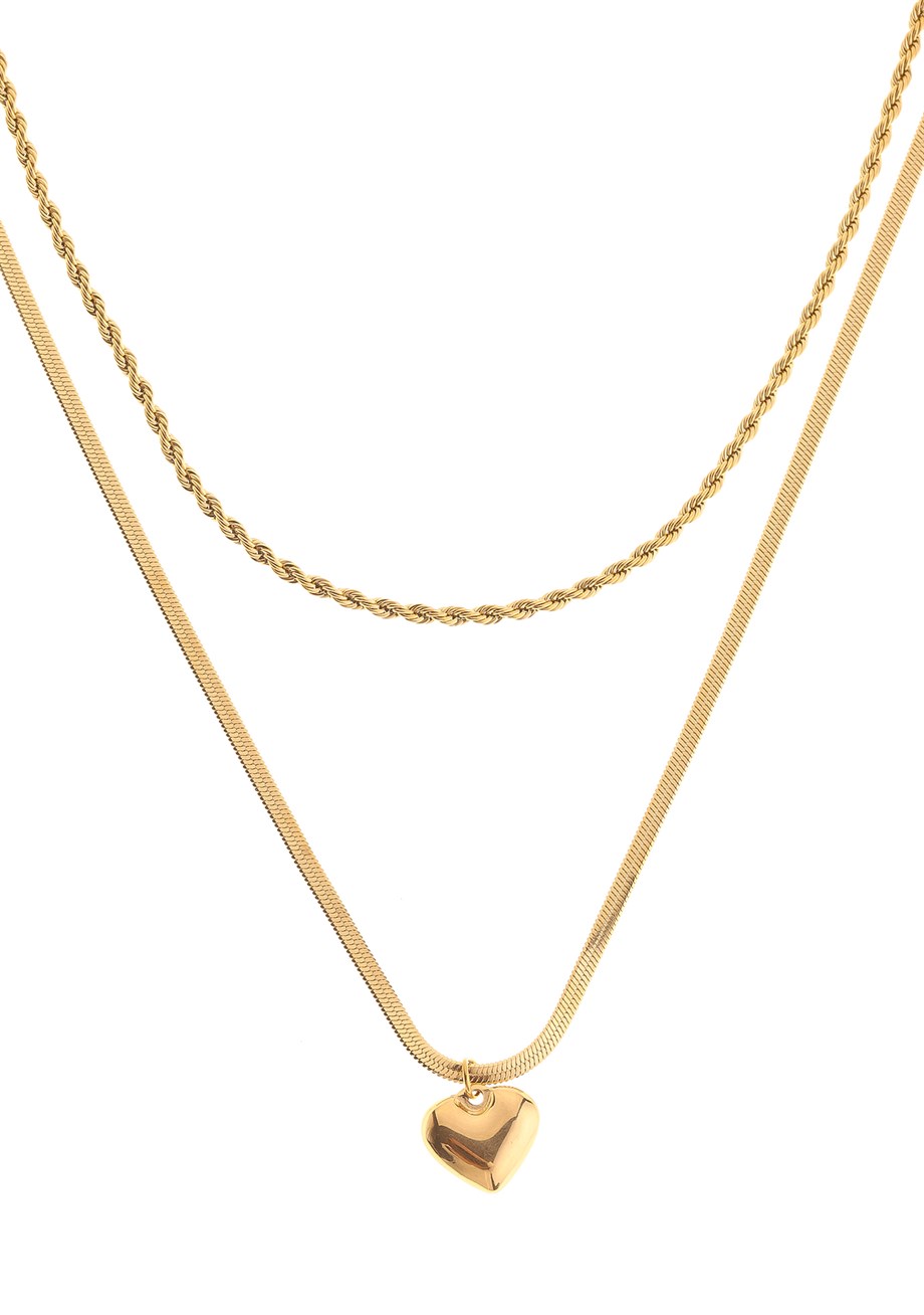 Auger Heart 2'li Kolye