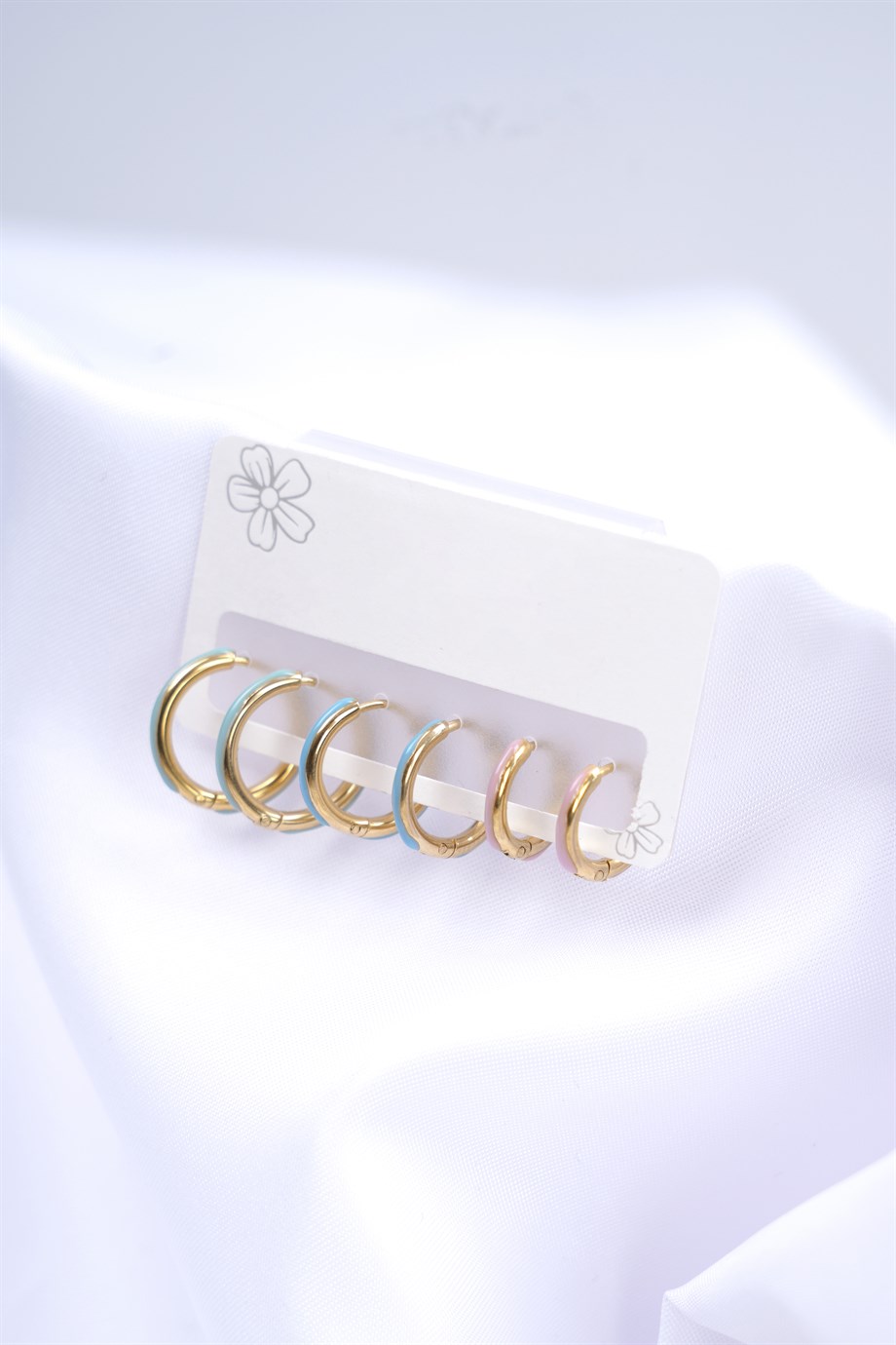 Colourful 6'lı Küpe Seti 