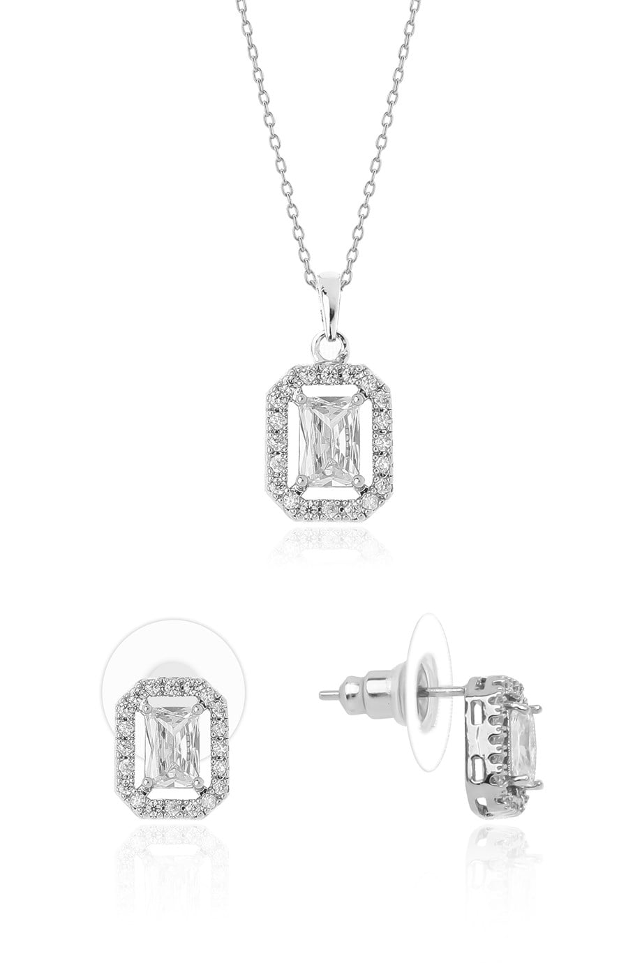 Crystal Kolye Küpe Set
