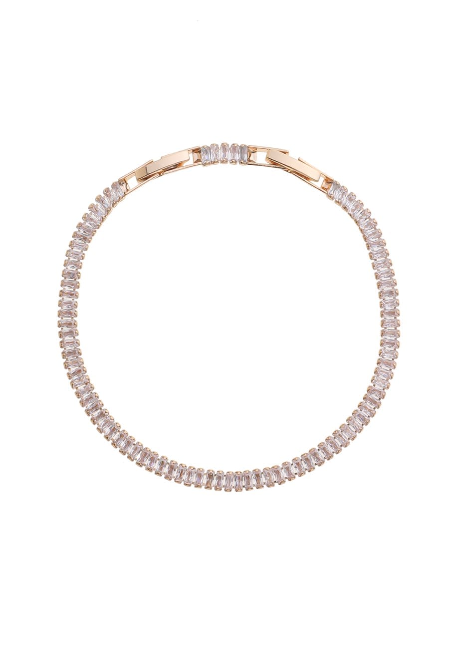 Extra Slim Gold Baget Kesme Su Yolu Bileklik