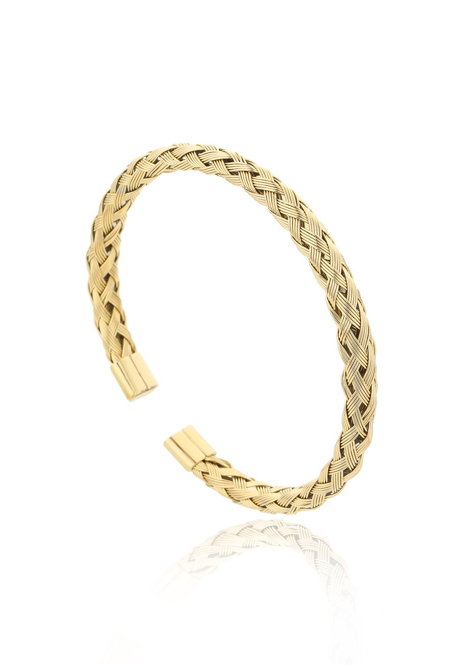 Gold Attractive Wicker Kelepçe 