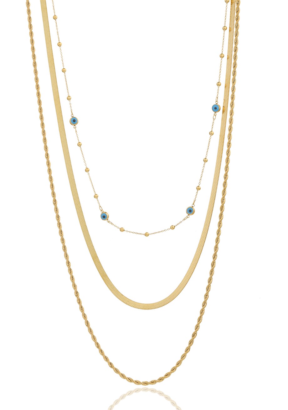 Gold Flashy Chain Kolye