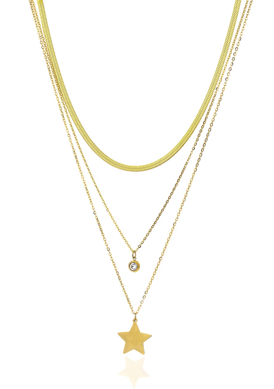 Gold Minny Star Kolye