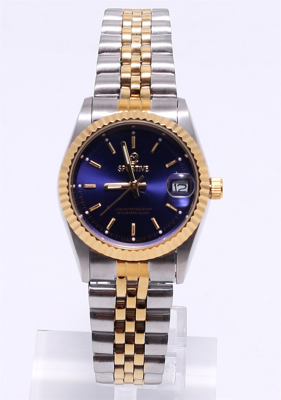 Lacivert Kadranlı Çelik Saat