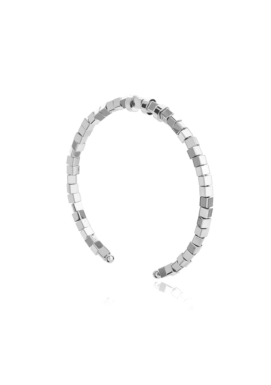 Silver Fashy Cubes Bileklik