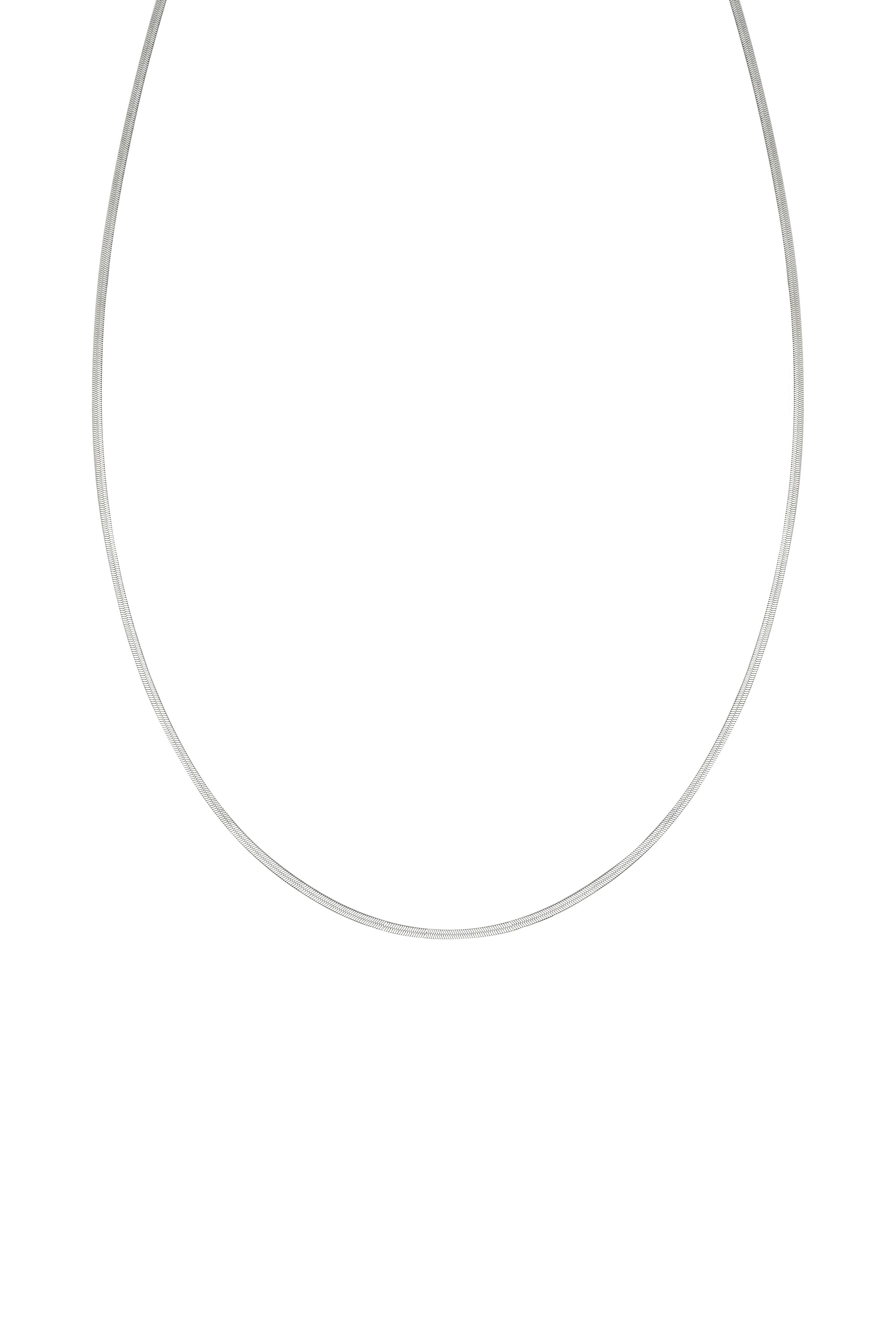 Silver İtalyan Ezme Zincir 2mm I 60 cm