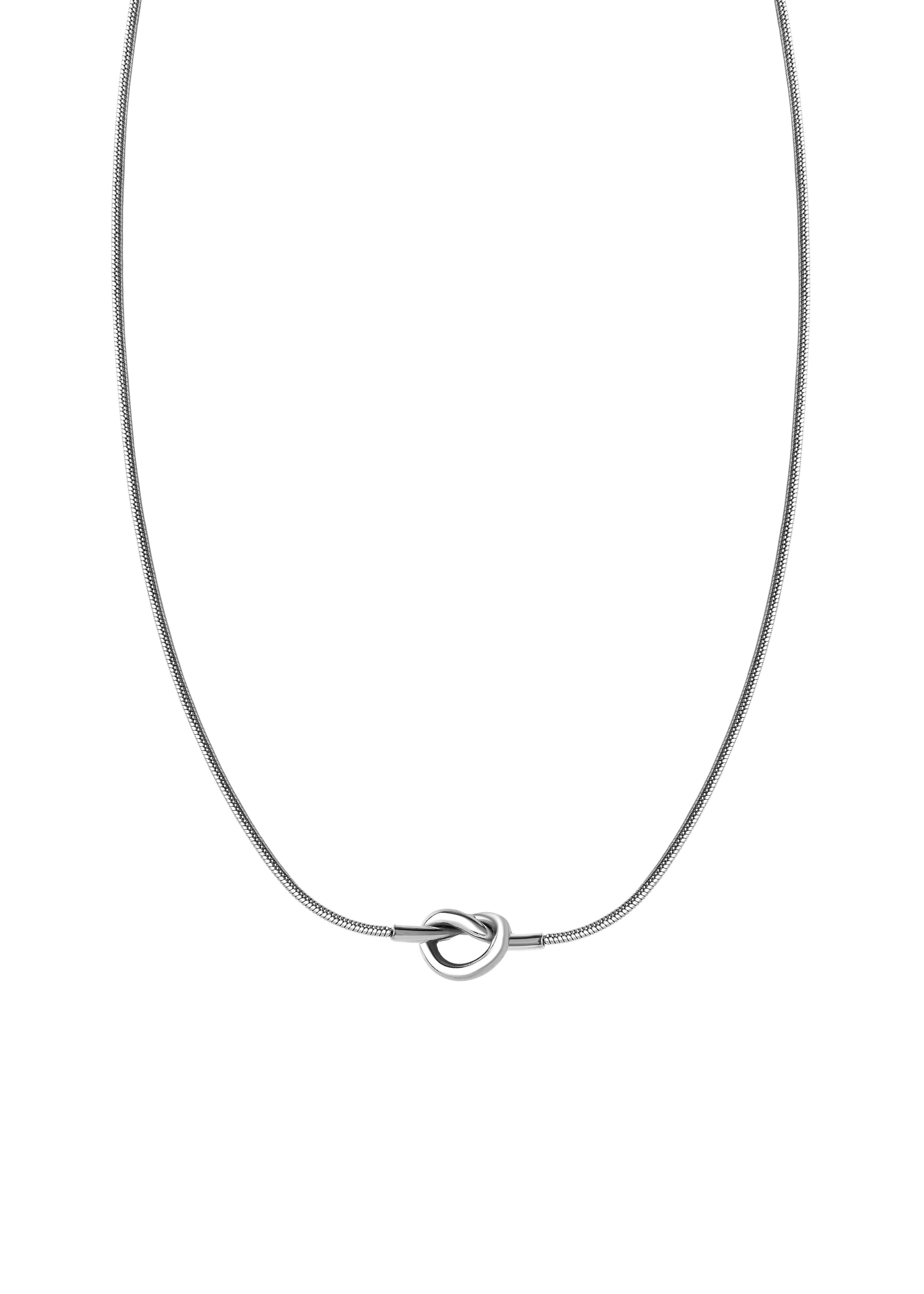 SİLVER SWİRL KOLYE