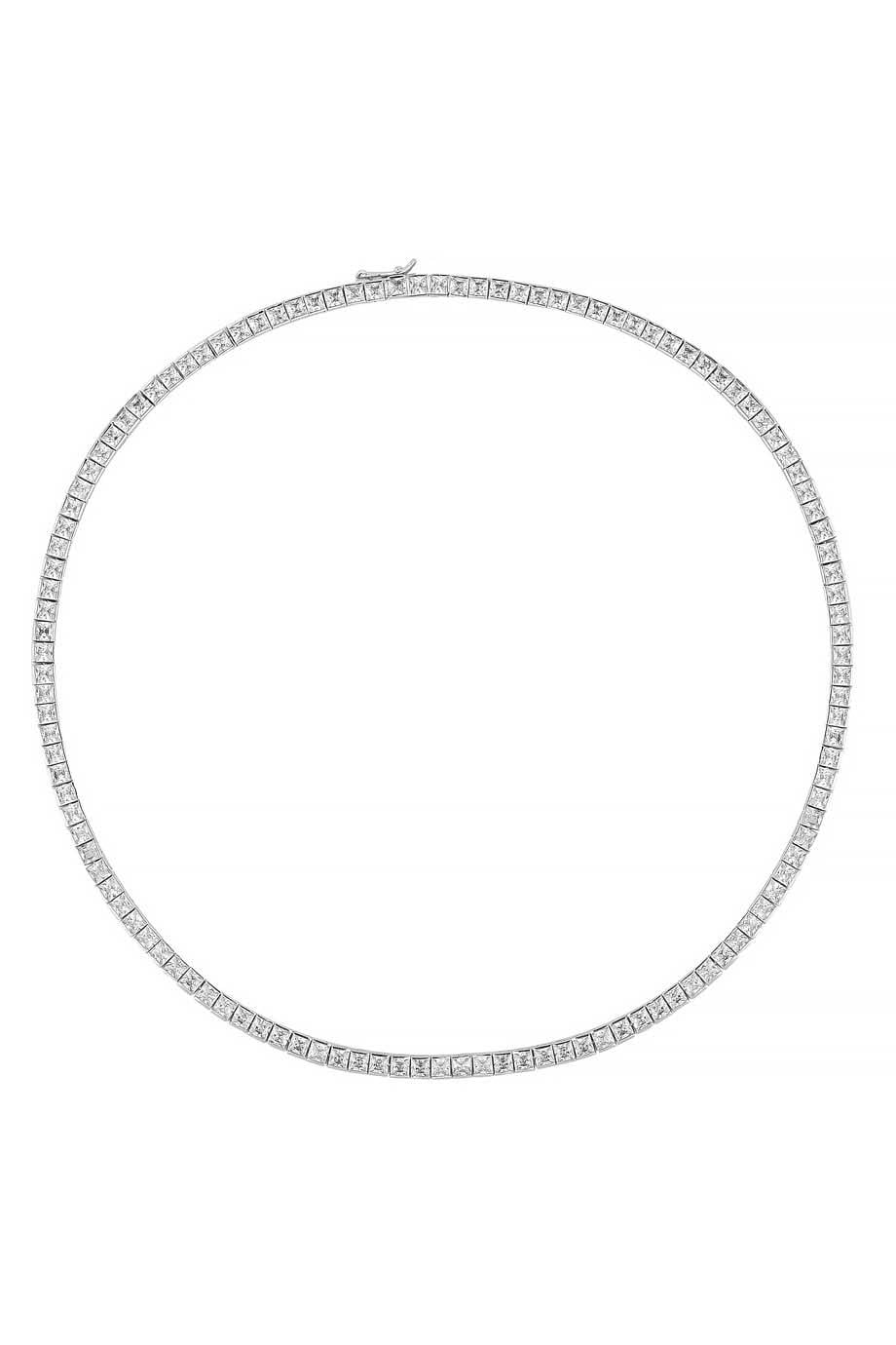 Square Döküm Su Yolu Kolye | 4mm