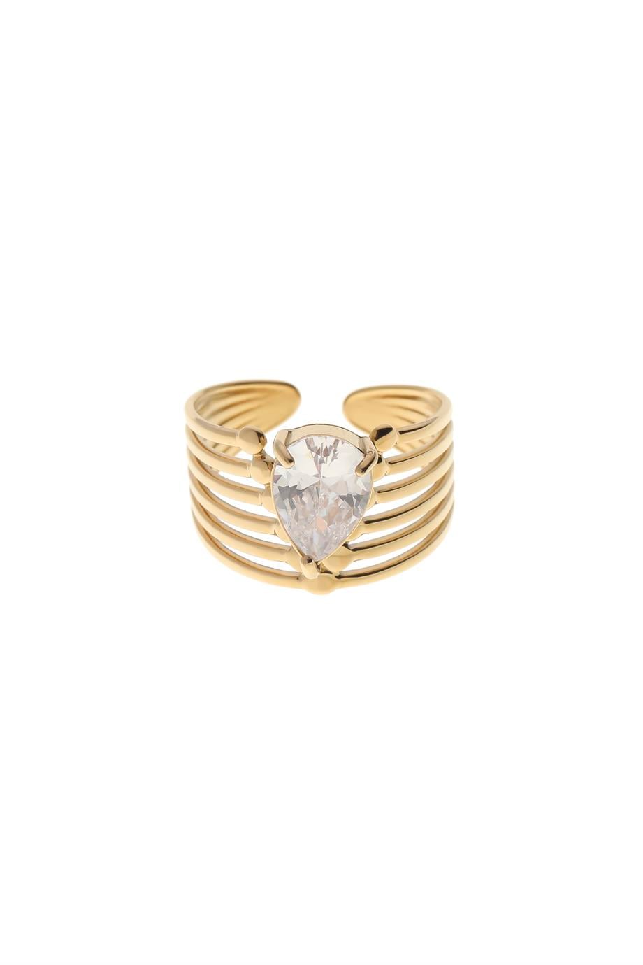 Stone Heart Ayarlanabilir Yüzük