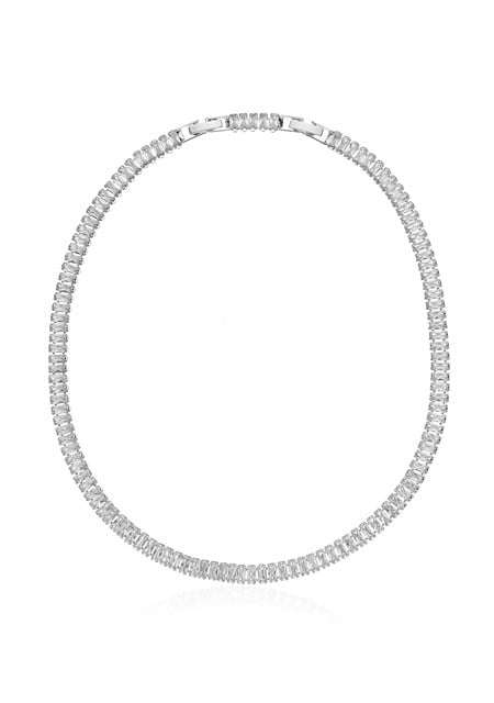 Gümüş Renkli Nixie Baget Kolye 