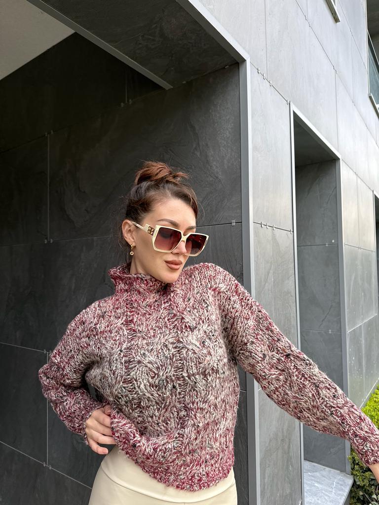 Bloom Bordo Kazak 5633-KREM