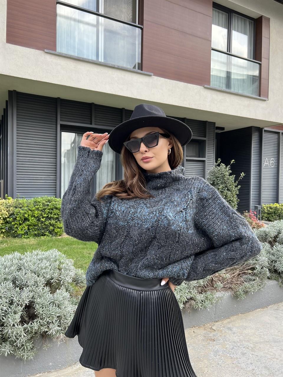 Bloom Füme Geçişli İthal Kazak