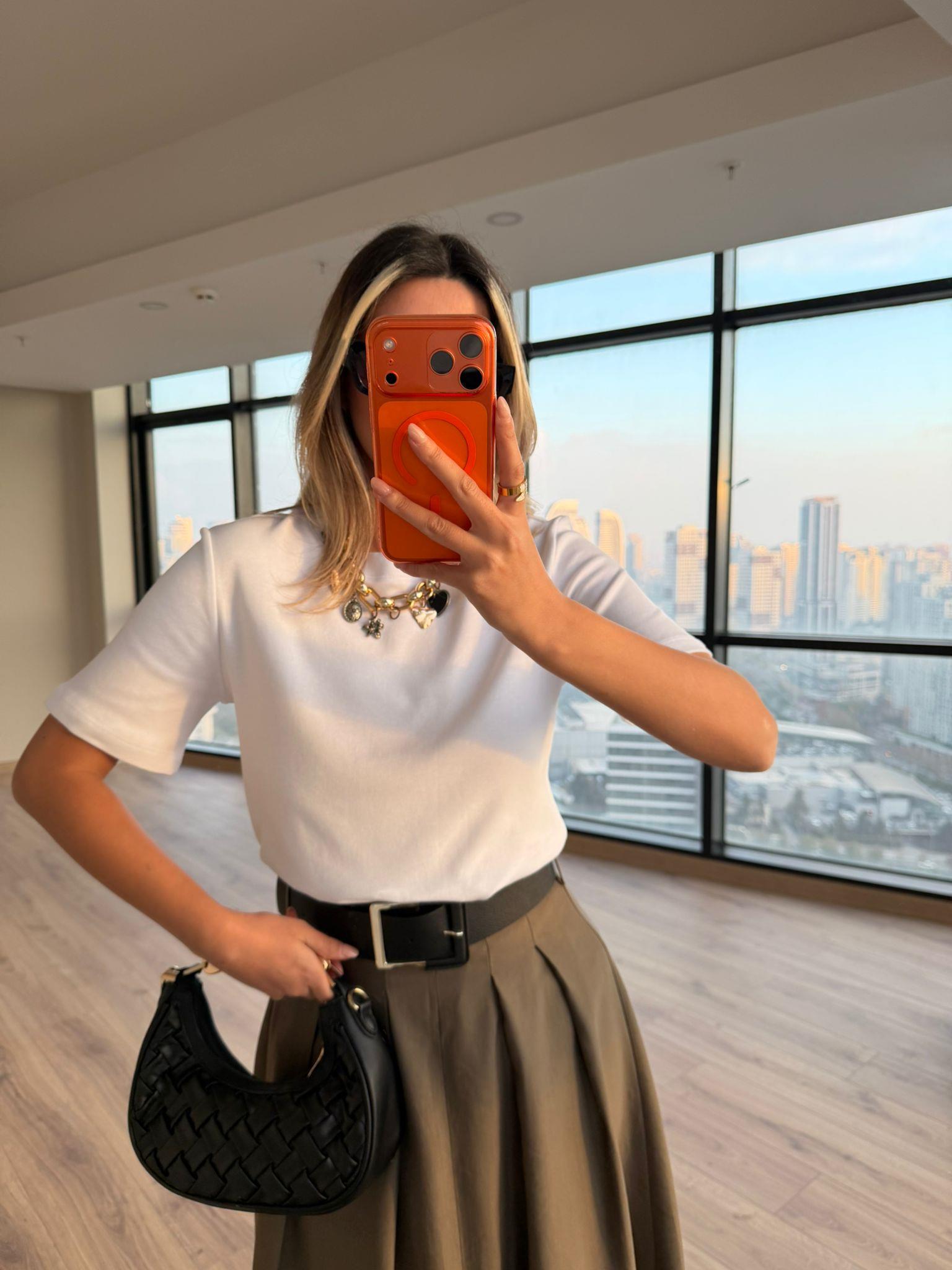 Orijinal Marka Basic T-shrt Beyaz