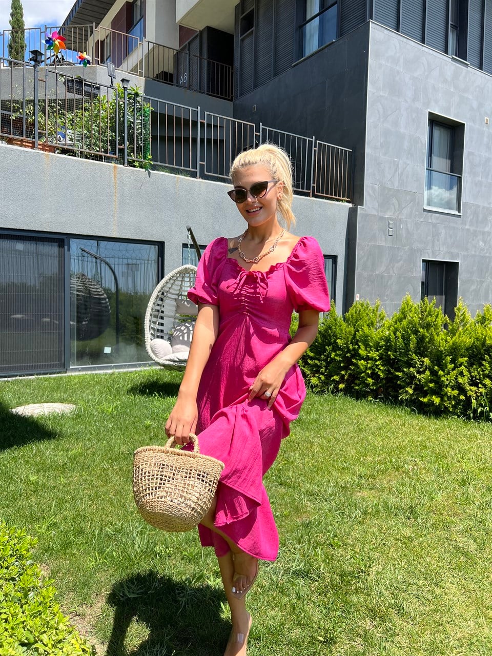 Gipeli Tokyo Pembe Elbise