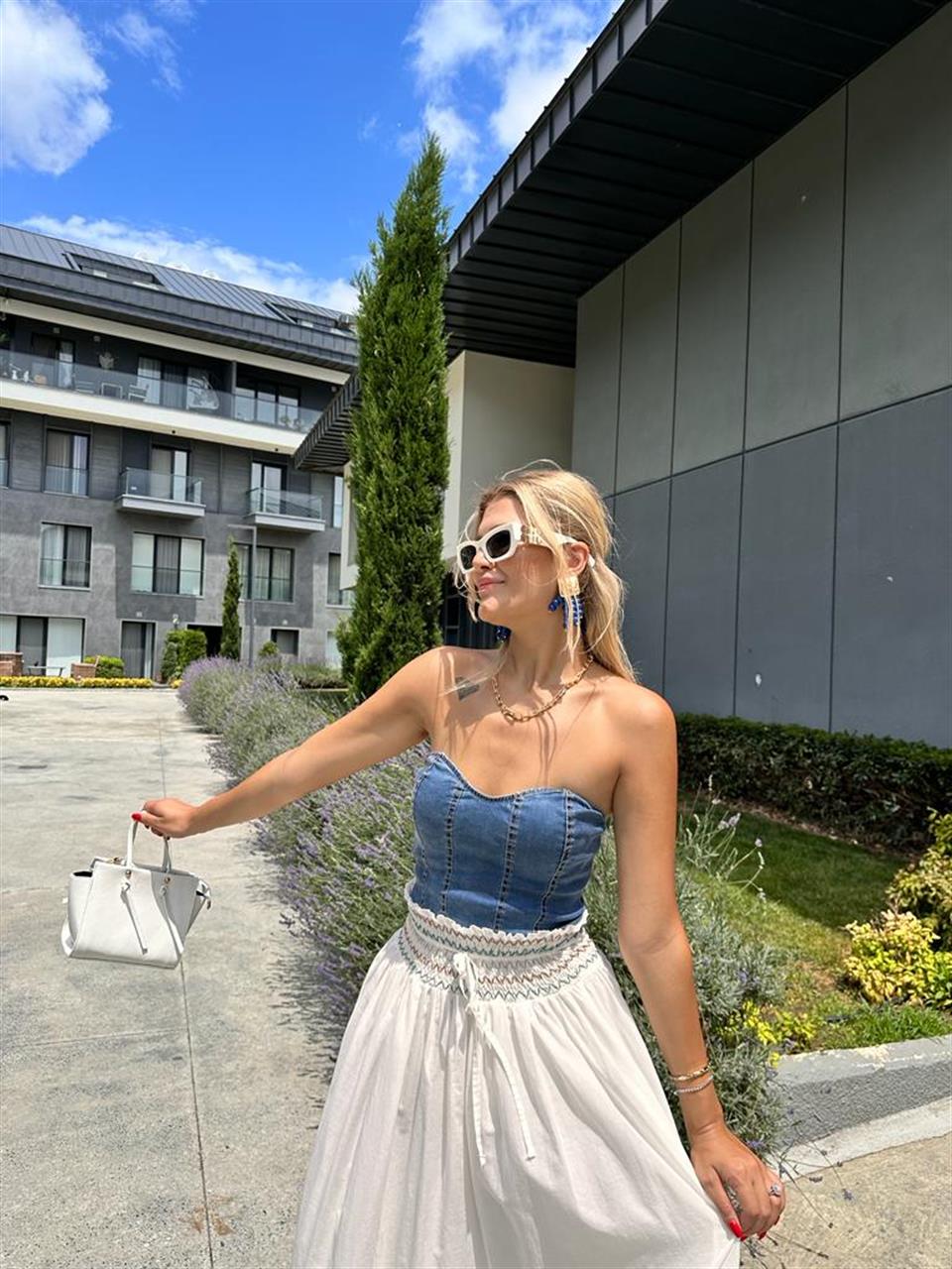 Jean Sırt Fermuarlı Büstiyer 0707298