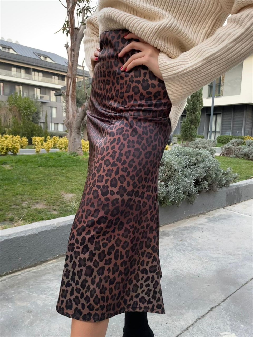 Leopar Saten Etek 3986
