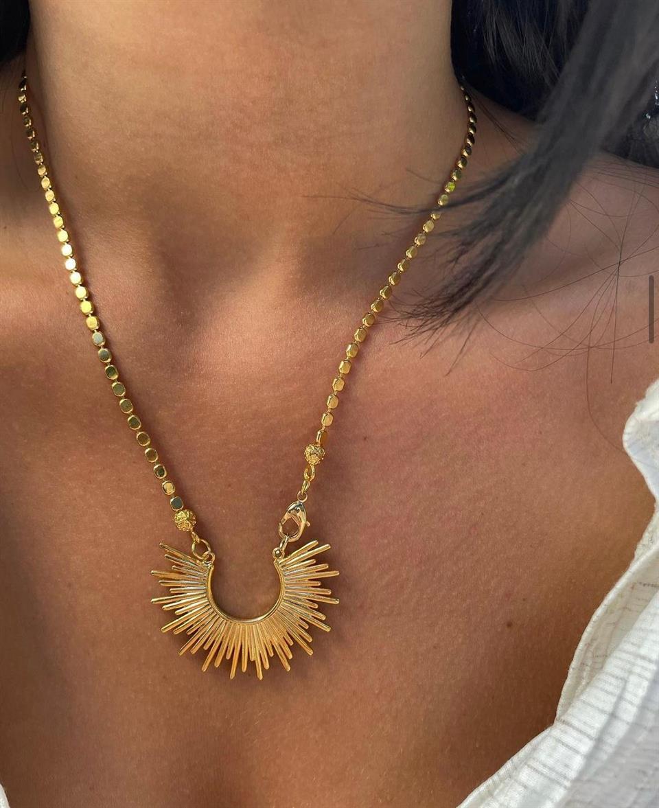 Light Gold Ezme Kolye  KOLYE5