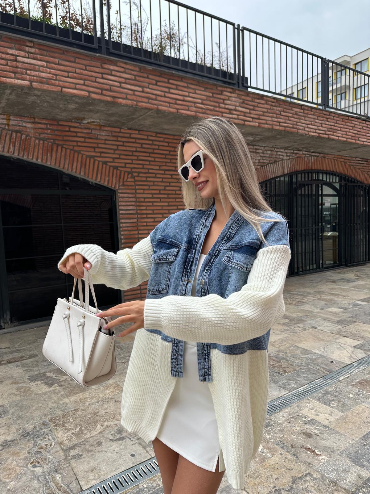 Marka Model Trikomix Jean Detay Hırka Beyaz hrk1044rvd
