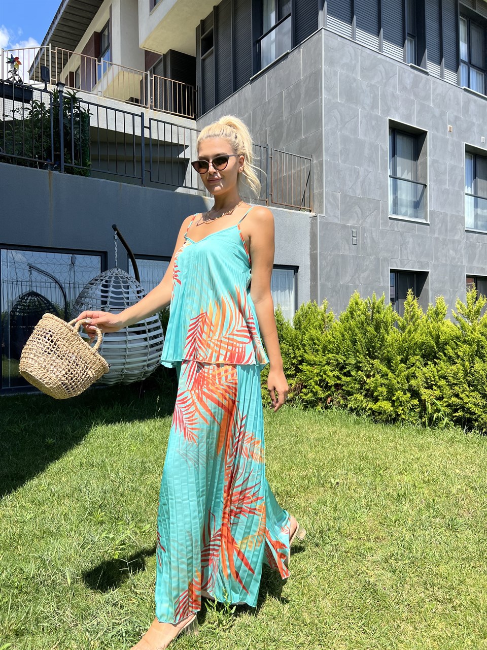 Miami Mint Pantolon Askılı Takım