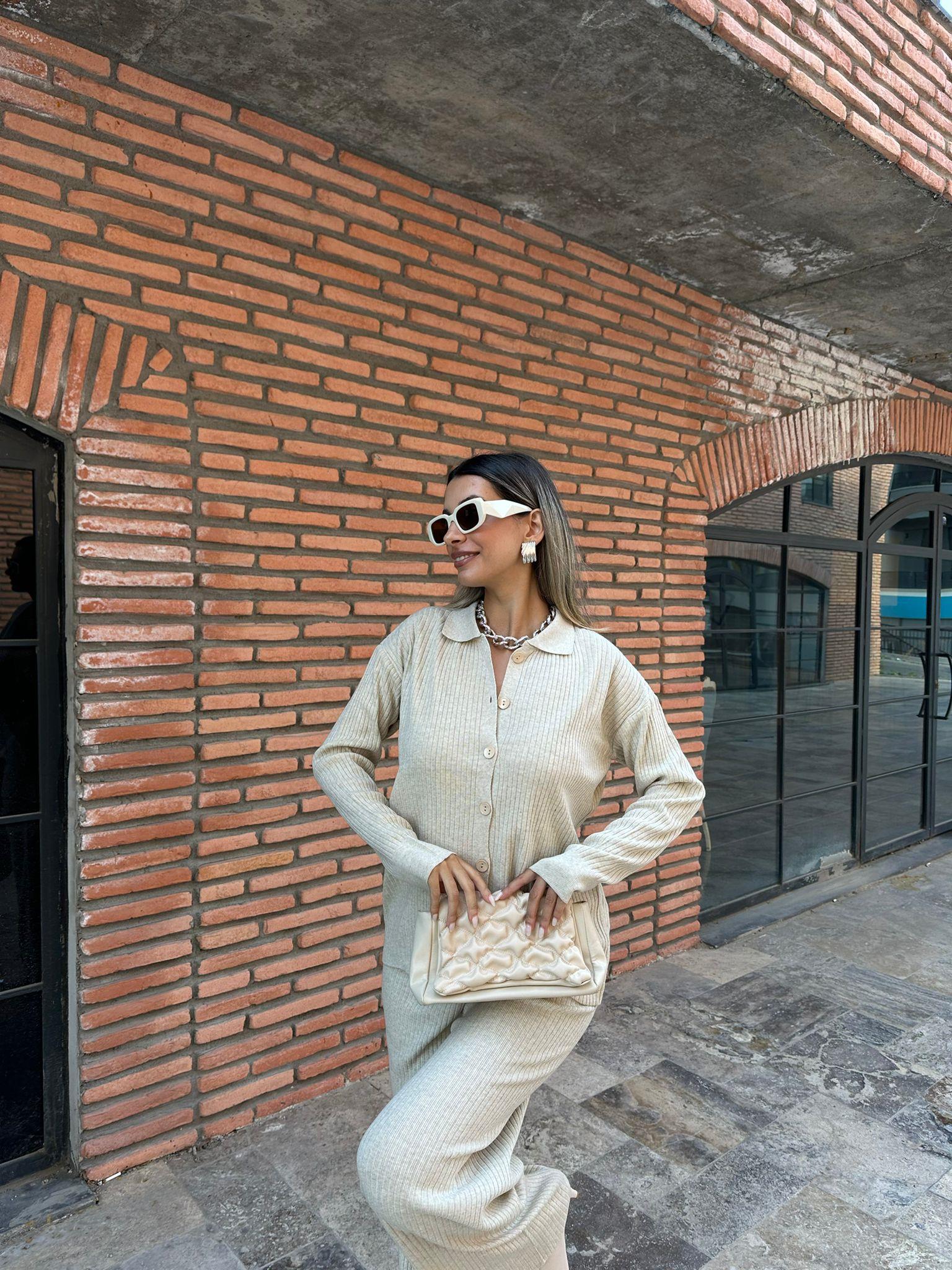 Orie Fitilli Taş Triko Takım 2254