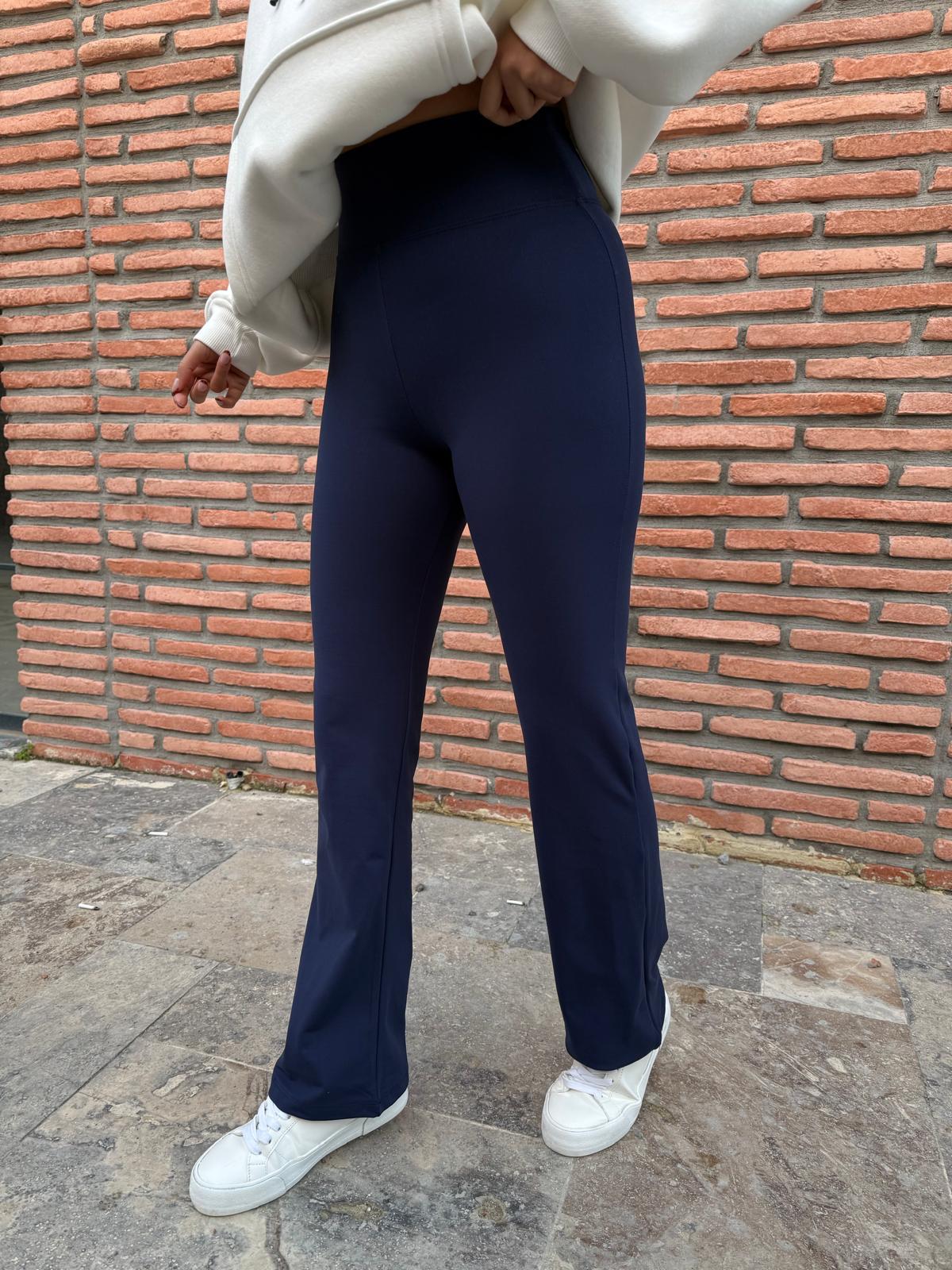 Oys Geniş Paça Tayt Lacivert tayt2071rvd
