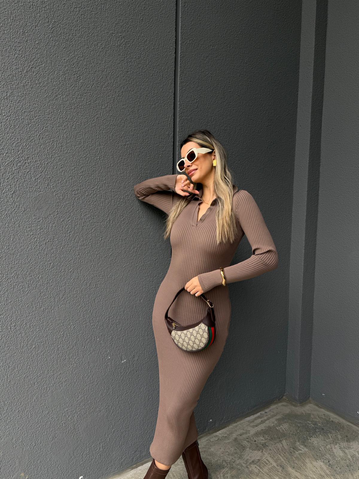 Power Likra Fitilli Triko Elbise kelb2169htfsn