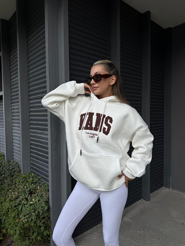 Vans Yazılı Sweat Beyaz