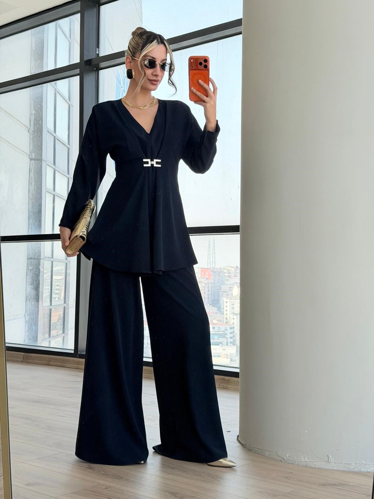 Merla Tokalı Takım Lacivert