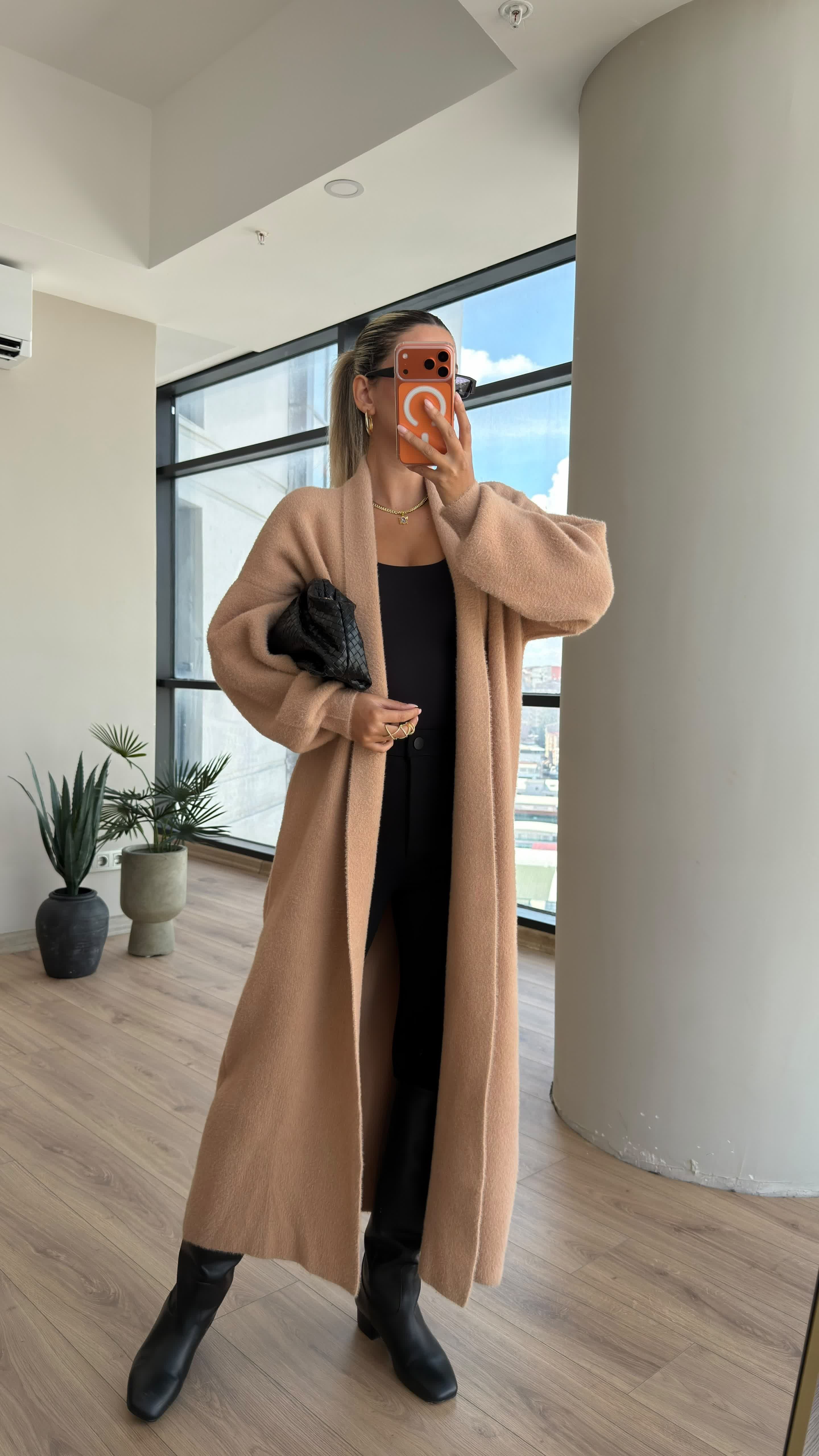 Maxi Boy Premium Soft Hırka Camel